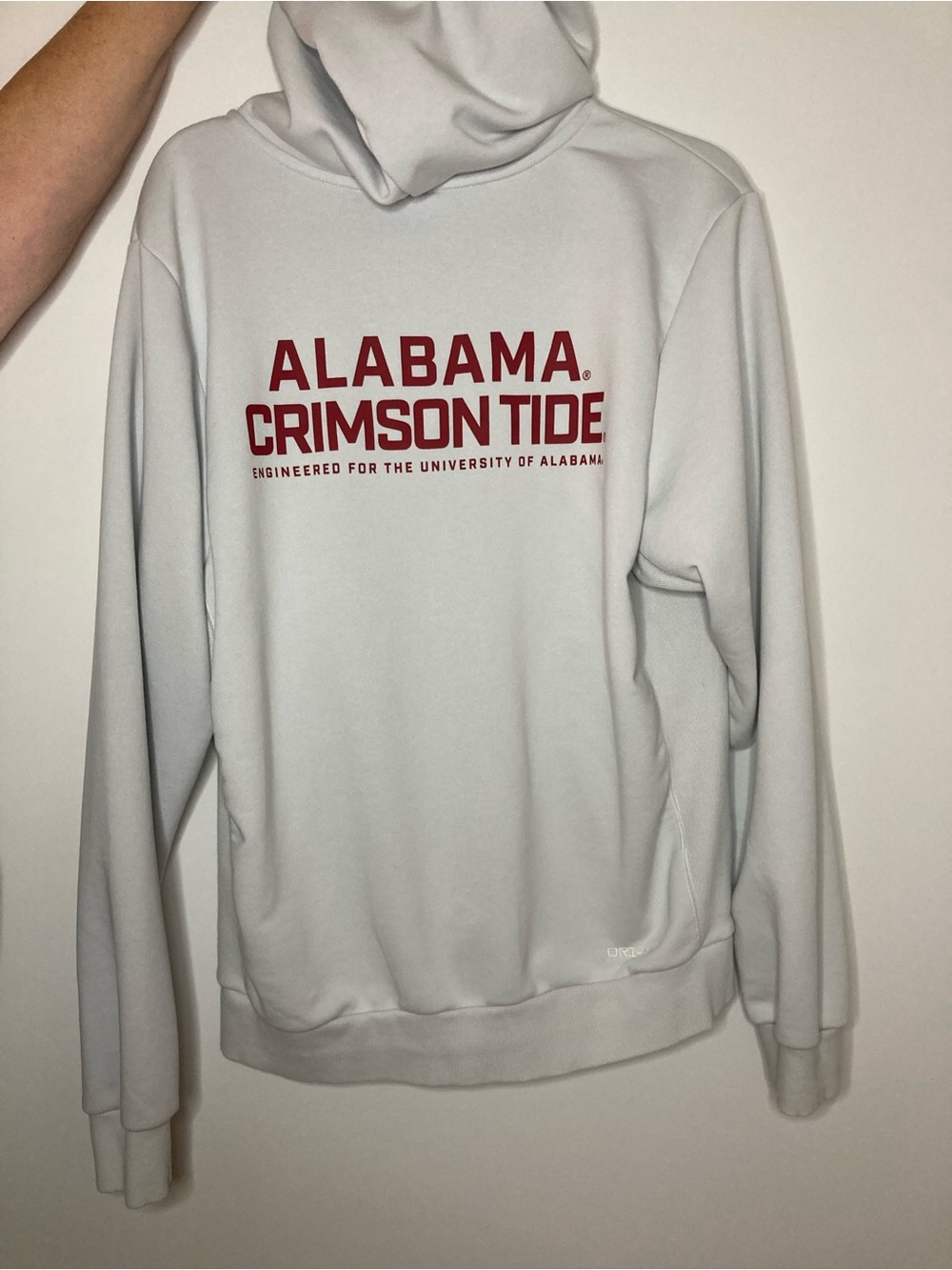 Nike Light Gray Alabama 'A' Logo Full-Zip Hoodie - Picture 3 of 7